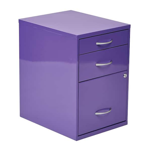 OSP Home Furnishings Purple File Cabinet