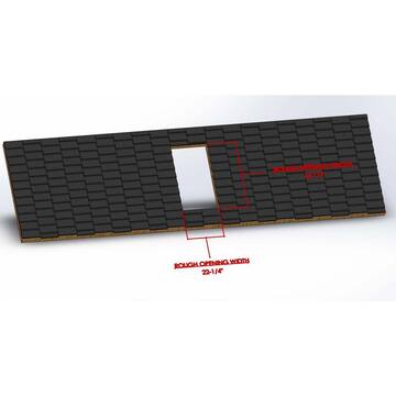 Gordon Skylight Gordon 22-1/4 in. x 46-1/4 Fixed Self Flashing Skylight 2852MFSFWCDD