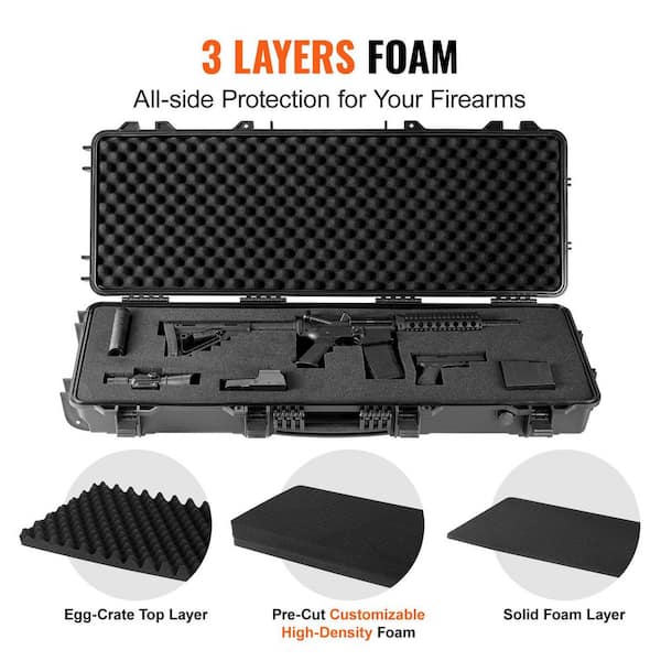 SKYSHALO Rifle Hard Case, with 3-Layers Fully-protective SKYSHALO Rifle Hard Case, with 3-Layers Fully-protective