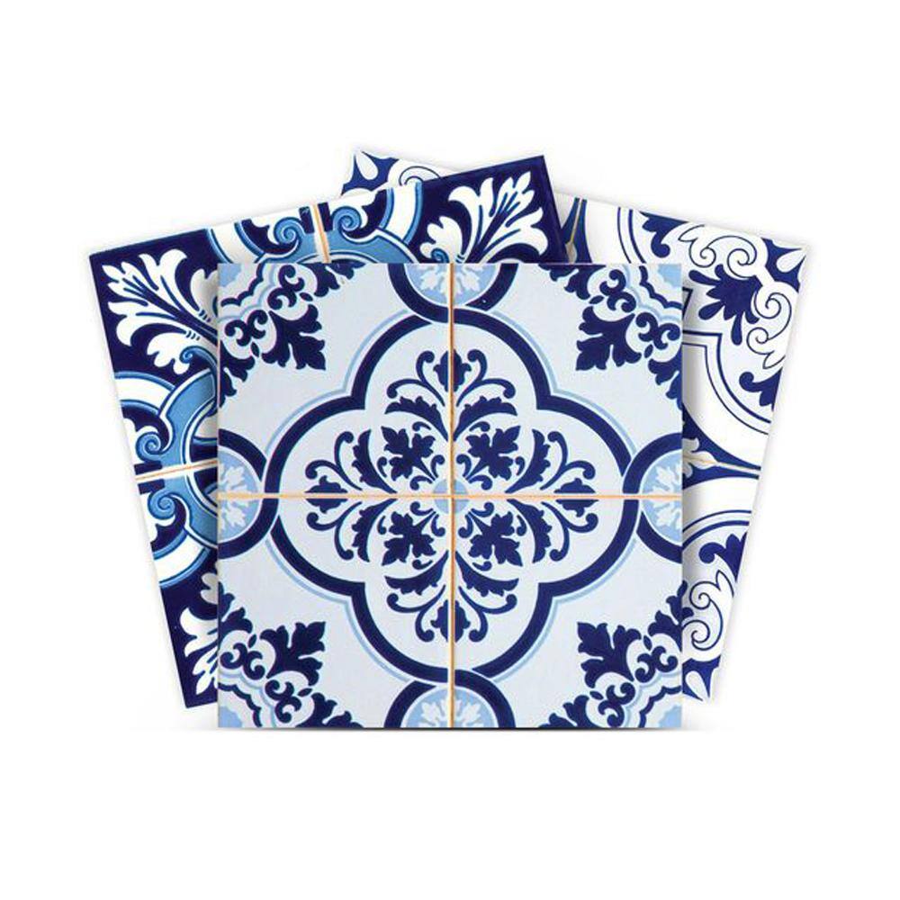 White and Blue H75 5 in. x 5 in. Vinyl Peel and Stick Tile (24-Tiles, 4.17 sq.ft./Pack) price history on PriceWatchPro