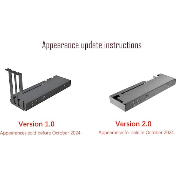 Vrbgify Mini eGPU Enclosure Compatible with Thunderbolt 3/4, USB4