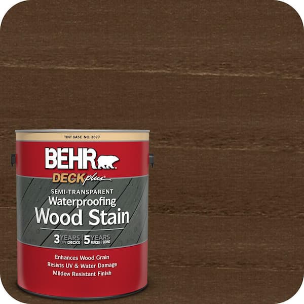 1 gal. #ST-105 Padre Brown Semi-Transparent Waterproofing Exterior Wood Stain
