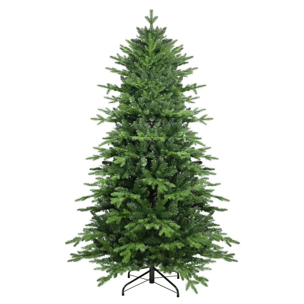Ama pear Green 6. 5 ft. Christmas Tree with 2142 Tips, Hinged Tree