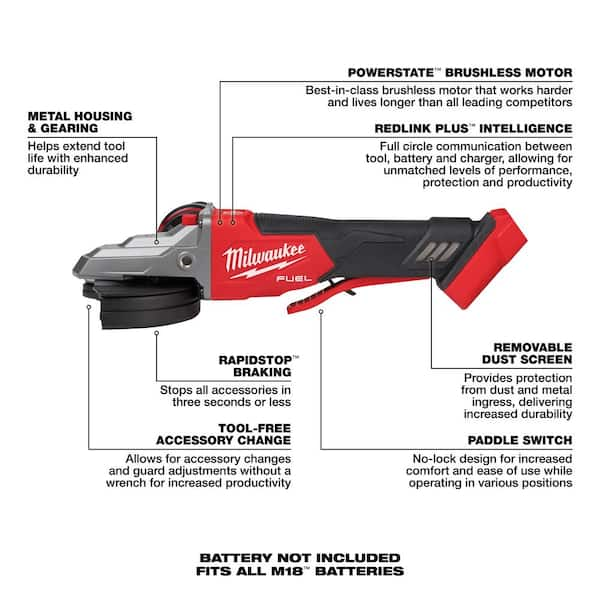 Milwaukee m18 grinder discount parts