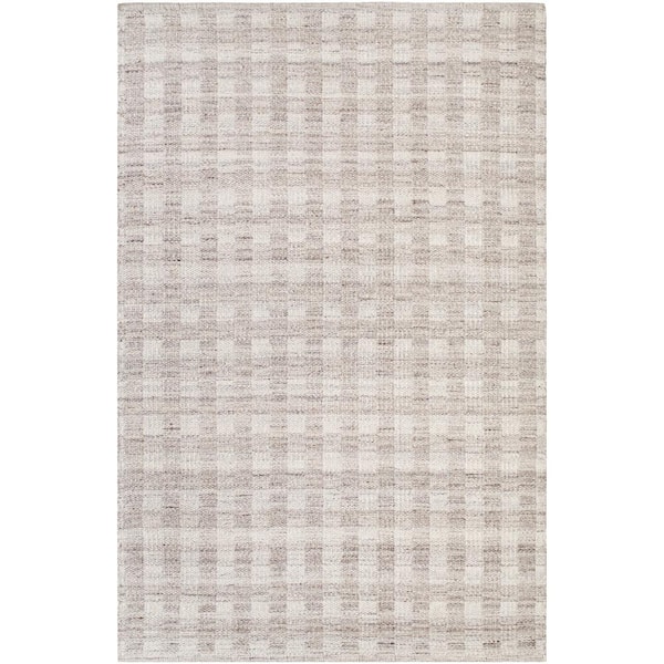 Mardin Gray Checkered 8 ft. x 10 ft. Indoor Area Rug