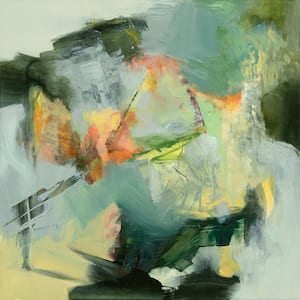 "The Storyteller" by Emilia Arana Unframed Abstract Art Print 72 in. x 72 in.