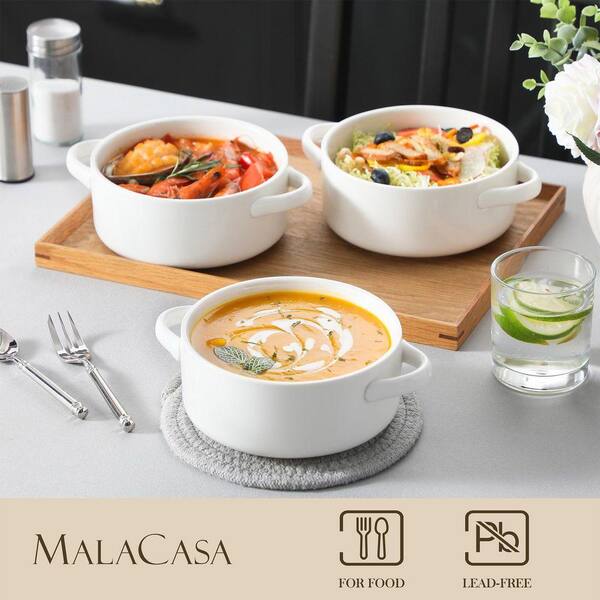 MamboCat Event Lot de 24 tasses à café, 250 ml, en porcelaine blanche