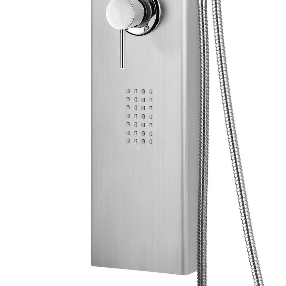 AquaNiche 59" Stainless Steel Shower Panel System with Handshower