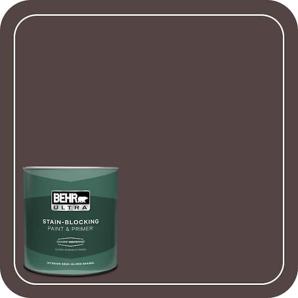BEHR ULTRA 1 qt. #ECC-43-3 Chaparral Extra Durable Semi-Gloss Enamel Interior Paint & Primer