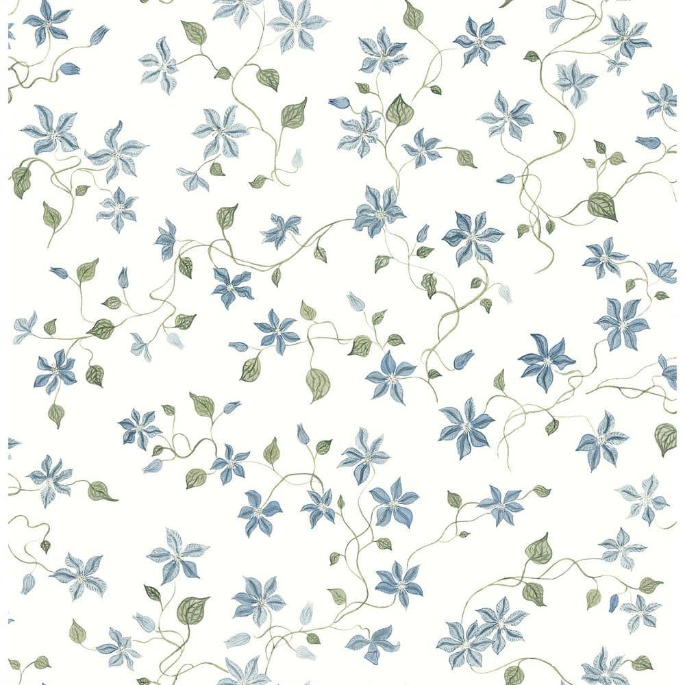 A-Street Prints Emma Blue Heather Large Bow Paper Wallpaper AST4356 - The  Home Depot