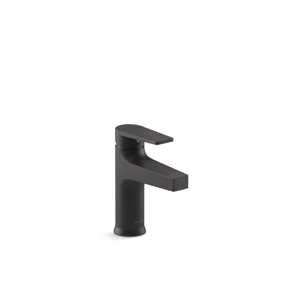 KOHLER Taut Single Hole Single-Handle Bathroom Sink Faucet in Matte ...