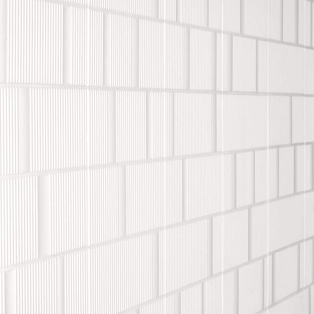 Flyer White 8'' x 16'' Matte Ceramic Wall Tile