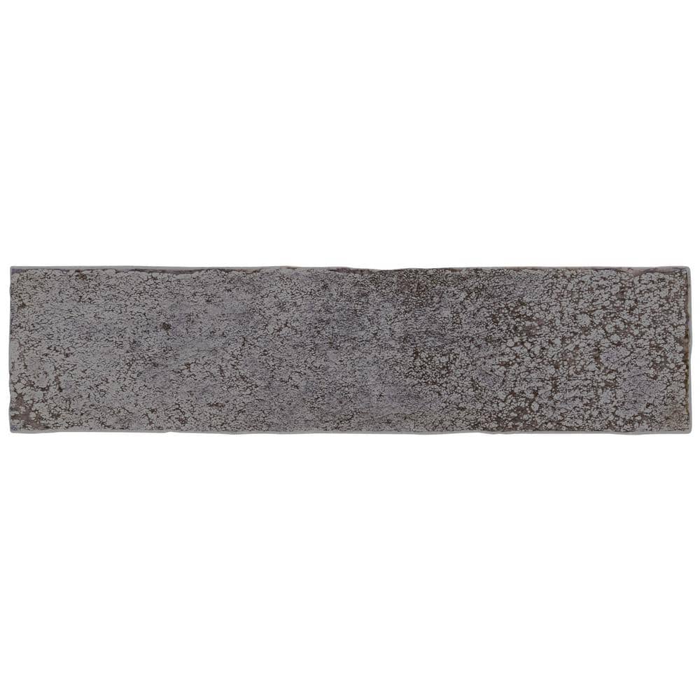 Vandalay Polished Gray 3x12 Industrial Subway Tile
