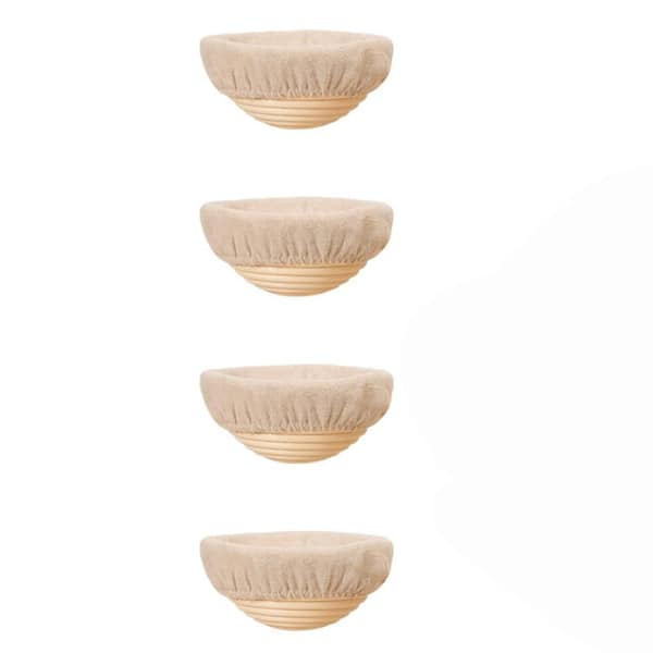 6-Set 5 in. Small Banneton Basket Proofing Baskets for Sourdough Bread Baking, Sourdough Bread Baking Supplies