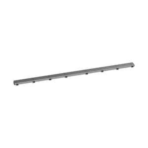 RainDrain Match Boardwalk Stainless Steel Linear Shower Drain Trim for 59 1/8 in. Rough in Brushed Stainless Steel