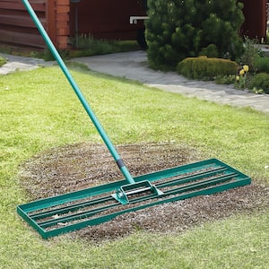 Lawn Leveling Rake 36 in. x 10 in. Level Lawn Tool Heavy-duty Lawn Leveler with 78 in. Steel Extended Handle Rake Suit