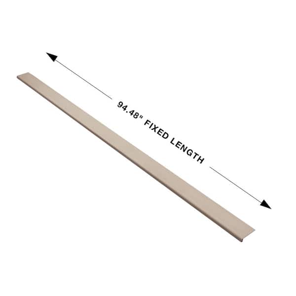 French Oak Mirada 0.944 in. T x 4.527 in. Width x 94.48 in. L Vinyl Flush Stair Nose Molding