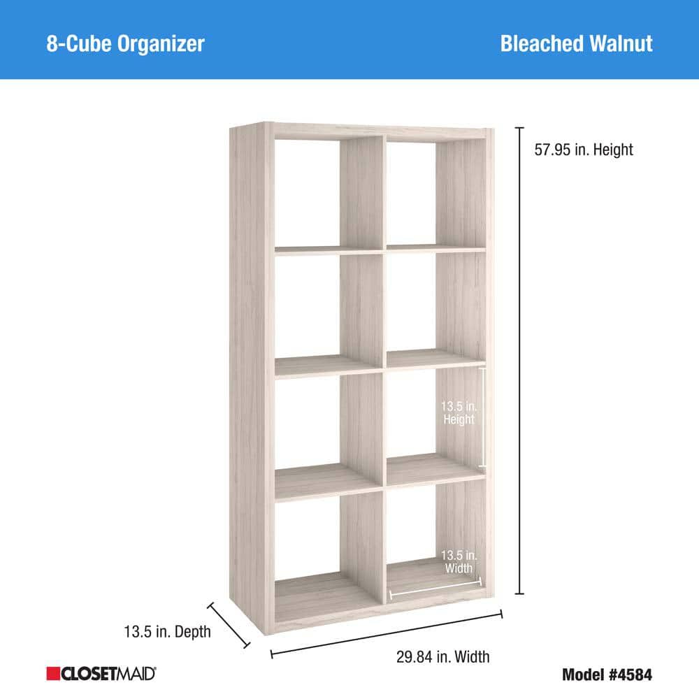 Kids' Versatile 8-Cube Brown Organizer for Playful Storage