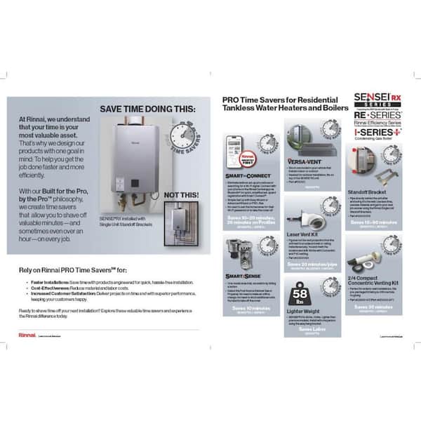 Rinnai High Efficiency Non-Condensing 9.8 GPM Residential 199,000