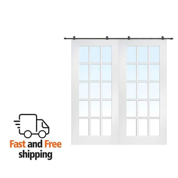MMI DOOR 64 in. x 80 in. Carrara Primed Molded MDF Assembly