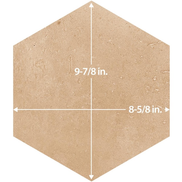 Merola Tile Atlas Hex Cotto 8-5/8 in. x 9-7/8 in. Porcelain
