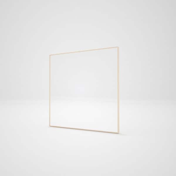Boosicavelly 30 in. W x 30 in. H Square Aluminum Framed Wall Bathroom Vanity Mirror in Brushed Nickel