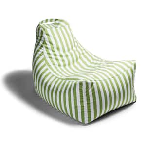 Juniper Lime Stripes Outdoor Bean Bag Patio Lawn Chair