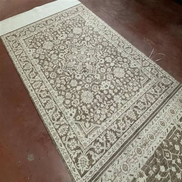 Nabela Noor Home Maan Dark Brown/Oatmeal Traditional Area Rug, 9 ft. 1 in. x 12 ft.