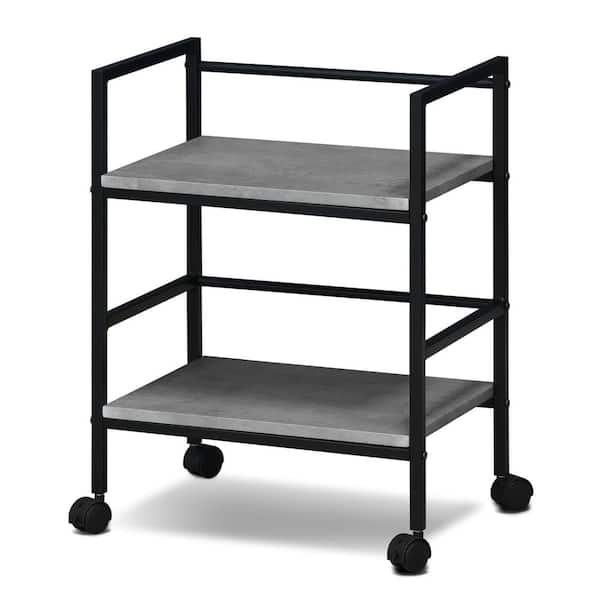 Brown Rolling 6 Shelves Kitchen Storage Cart with Wheels