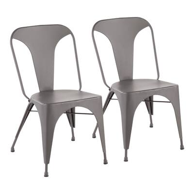 Metal Dining Chairs Kitchen Dining Room Furniture The Home Depot