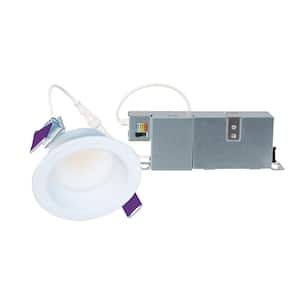 LCR2 2 in. Soft White Selectable CCT Integrated LED Recessed Light with Surface Mount White Trim Retrofit Module