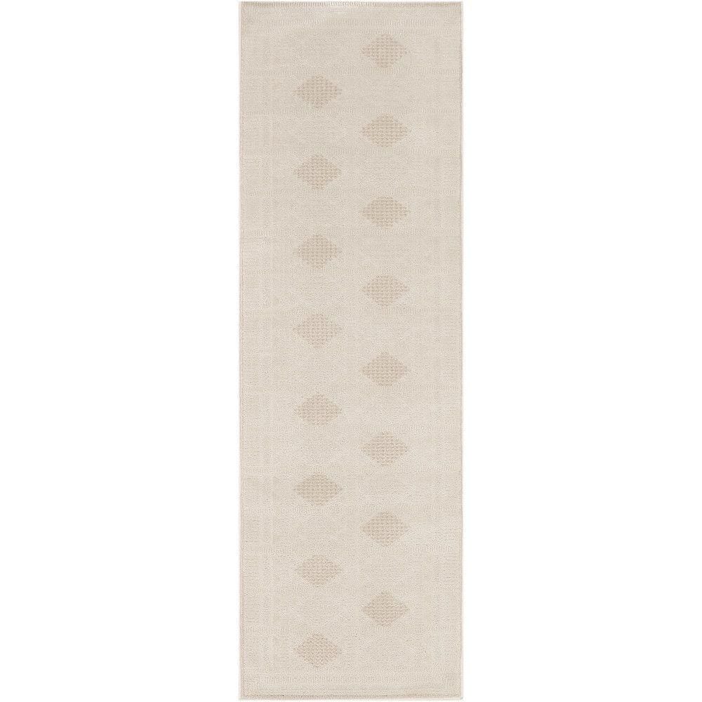 Nordic Ivory Beige 2 ft. x 6 ft. Geometric Contemporary Runner Area Rug price history on PriceWatchPro