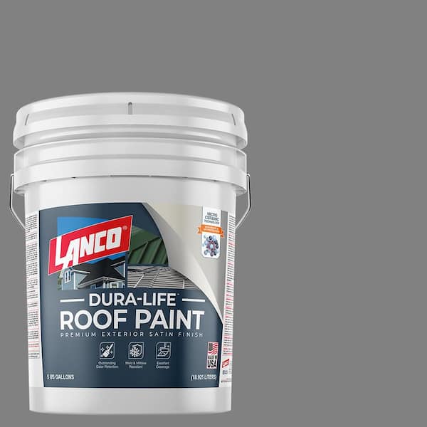 Dura Life 5 Gal. DL4224 Stone Gray Satin Exterior Roof Paint