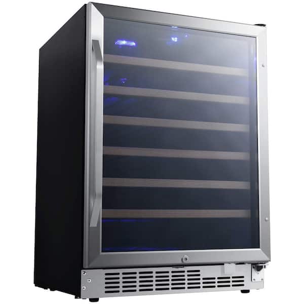 EdgeStar - 53 Bottle 24 in. Built-In Single Zone Wine Cooler