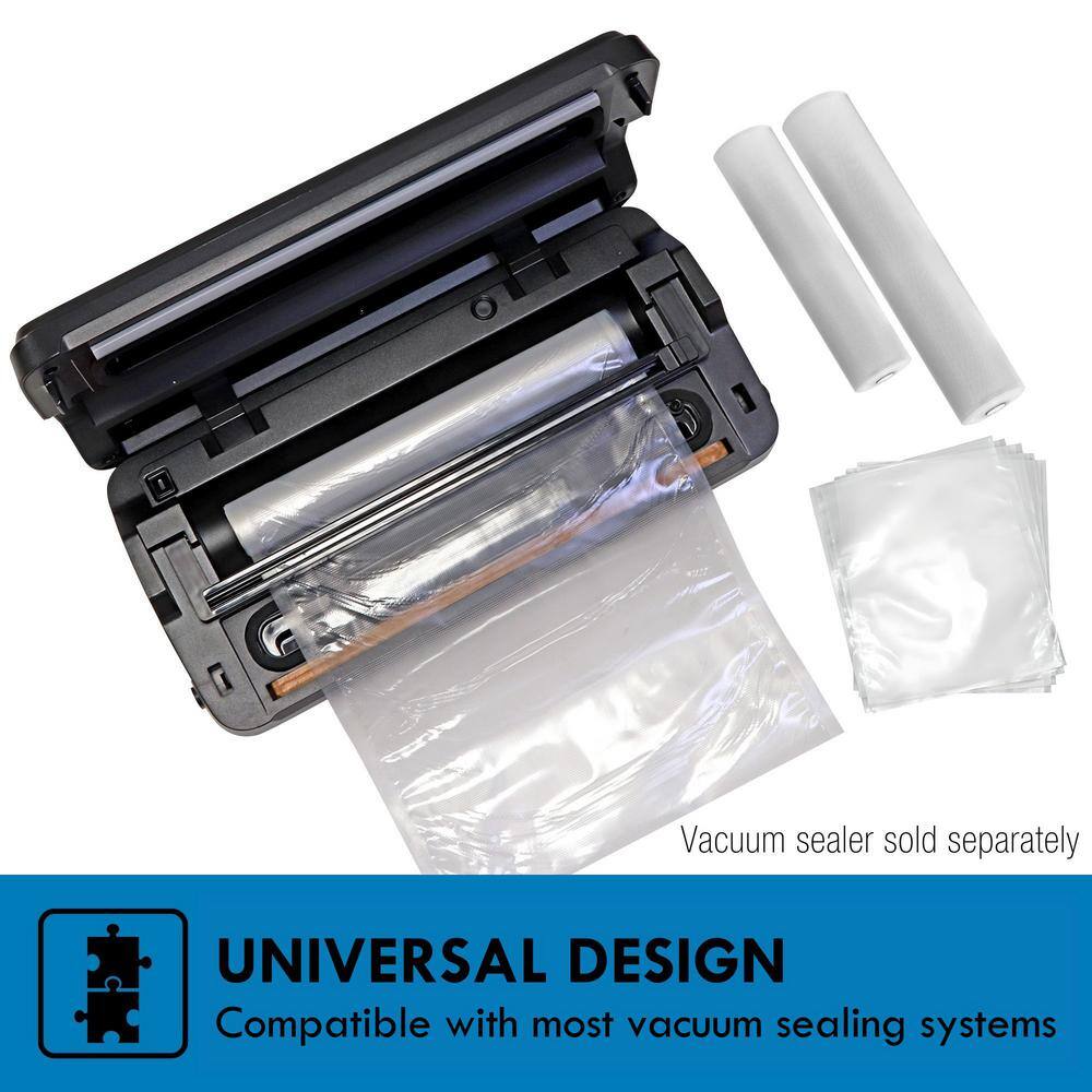 Kenmore Heavy Duty Clear Vacuum Sealer Bags and Rolls Variety Pack