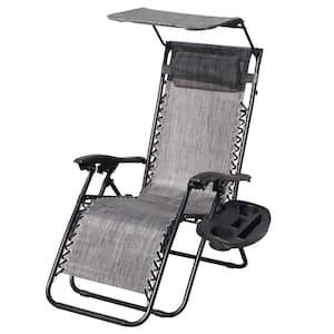 Peach Padded Outdoor Lounge Chair