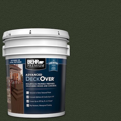 5 gal. #SC-120 Ponderosa Green Textured Solid Color Exterior Wood and Concrete Coating