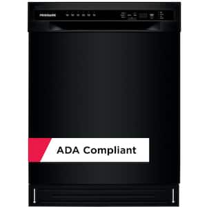 24 in. Black Front Control Tall Tub Dishwasher with Stainless Steel Tub, 52 dBA