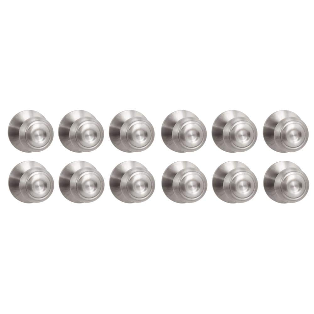 Hartford Satin Nickel Hall/Closet Door Knob (12-Pack)