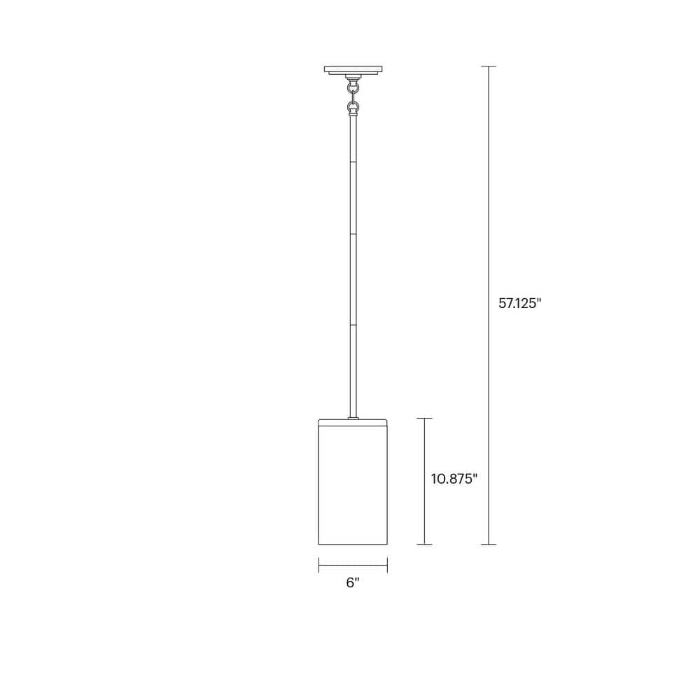 Zire Mini Pendant Light in Brushed Nickel with Glass Shade