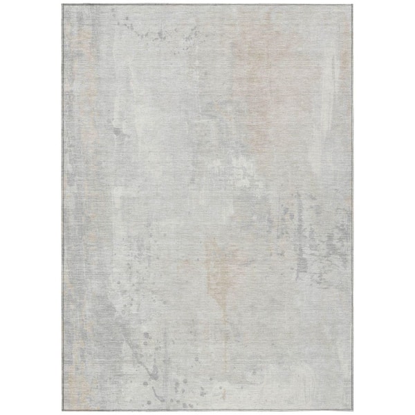 Chantille Machine Washable Indoor/Outdoor Abstract ACN1840 Ivory 9 ft. x 12 ft. Accent Rug