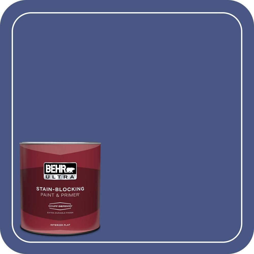 1 qt. #600B-7 Yacht Club Blue Extra Durable Flat Interior Paint & Primer price history on PriceWatchPro