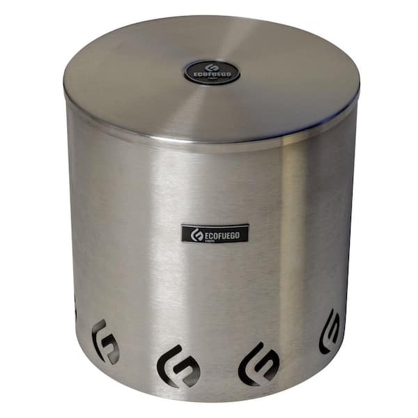 El Campo 10.6 in. Stainless Steel Fire Pit with Wax Fuel