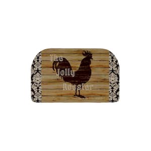 Jolly Rooster Semi Circle Kitchen Mat 18in.x 30in.