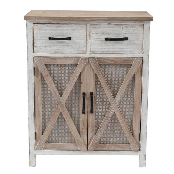 Luxenhome 31 5 In H Rustic Wood Barn Door Storage Cabinet Whif956 The Home Depot H Rustic Wood Barn Door Storage Cabinet, Rustic Storage Cabinets