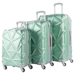 Gem 3-Piece Mint Hardside Expandable Spinner Luggage Set