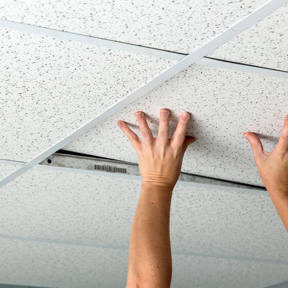 White Matte PVC 2' x 4' Waterproof Ceiling Tile
