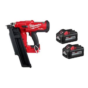 M18 FUEL 3-1/2 in. 18-Volt 21-Degree Lithium-Ion Brushless Cordless Framing Nailer w/2-Pack of 6.0ah Batteries