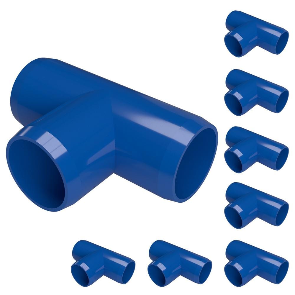 3/4 in. Furniture Grade PVC Tee in Blue (8-Pack) price history on PriceWatchPro
