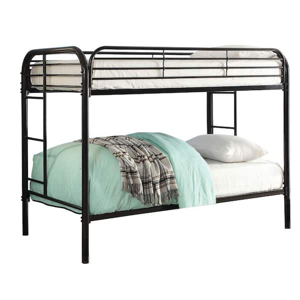 Black Opal Metal Twin over Twin Bunk Bed